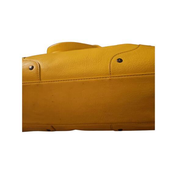 Coach F34039 Mickie Large Yellow Pebbled Grain Leather Shoulder Tote - Picture 13 of 14